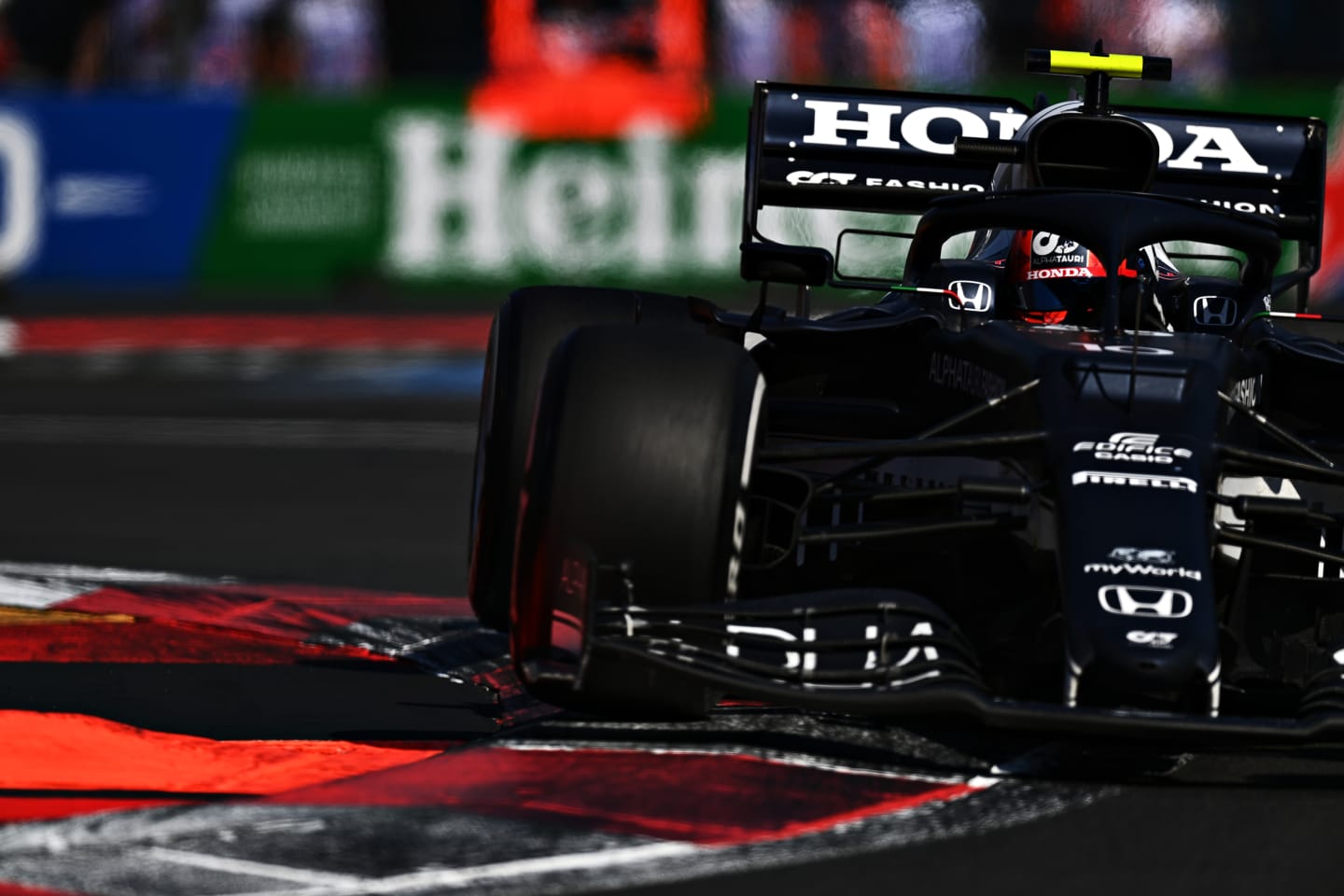 MEXICO CITY, MEXICO - NOVEMBER 07: Pierre Gasly of France driving the (10) Scuderia AlphaTauri AT02