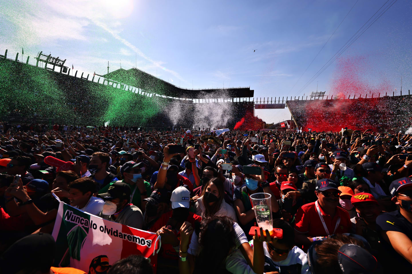 MEXICO CITY, MEXICO - NOVEMBER 07: Fans enjoy the performance from Kygo during the F1 Grand Prix of