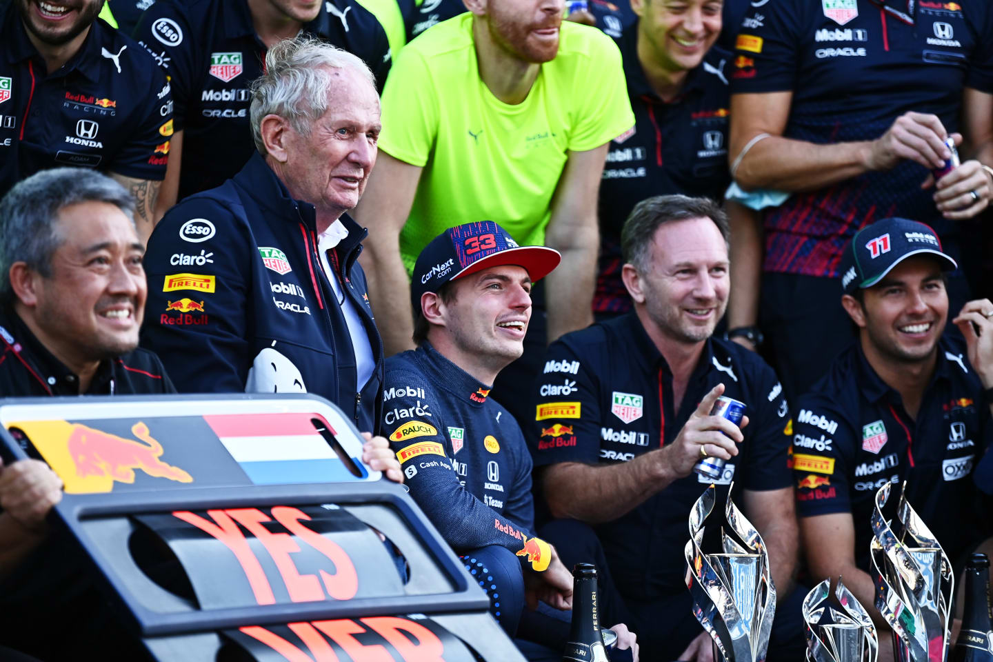 MEXICO CITY, MEXICO - NOVEMBER 07: Race winner Max Verstappen of Netherlands and Red Bull Racing