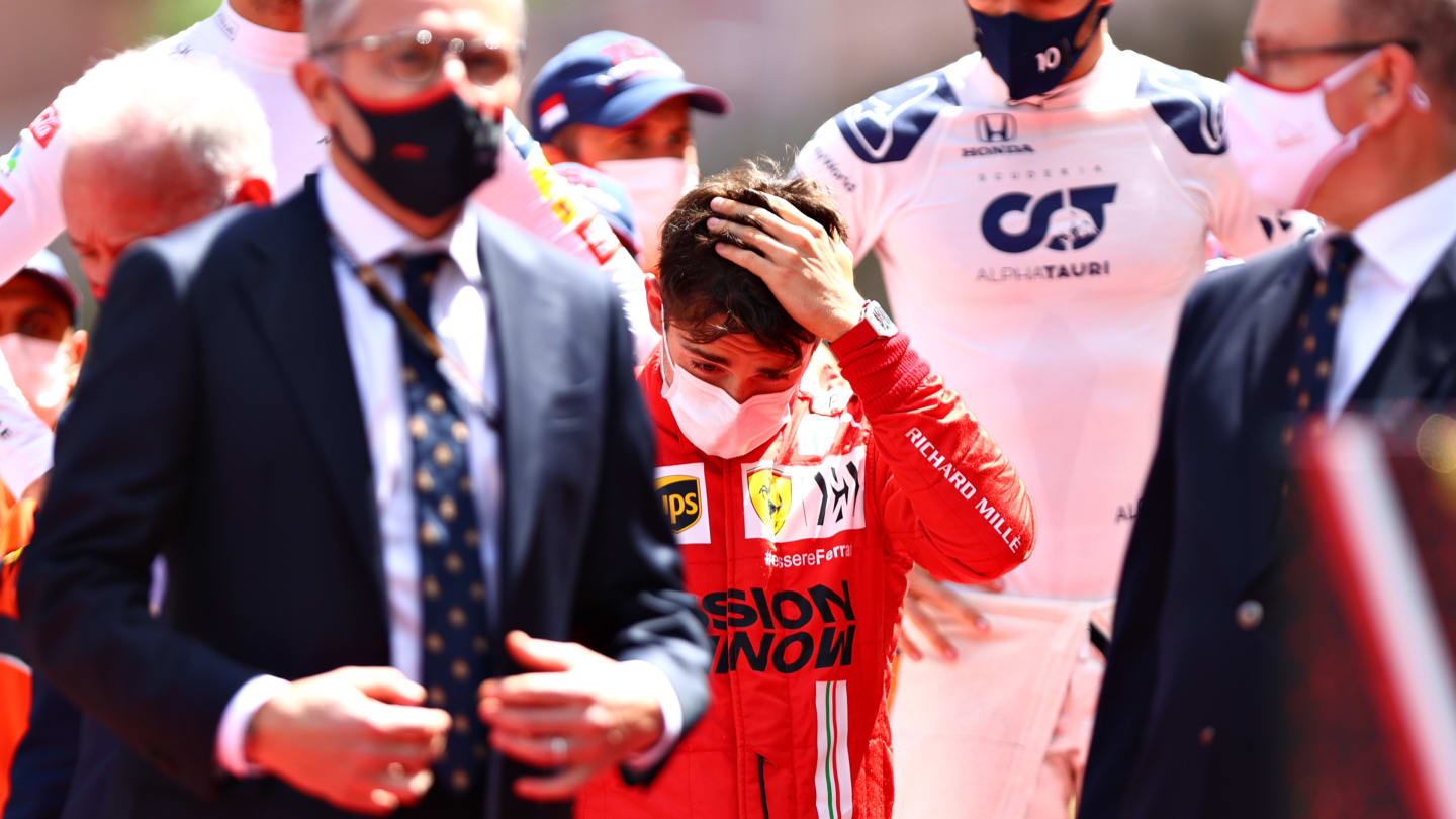 MONTE-CARLO, MONACO - MAY 23: Charles Leclerc of Monaco and Ferrari is pictured standing for the
