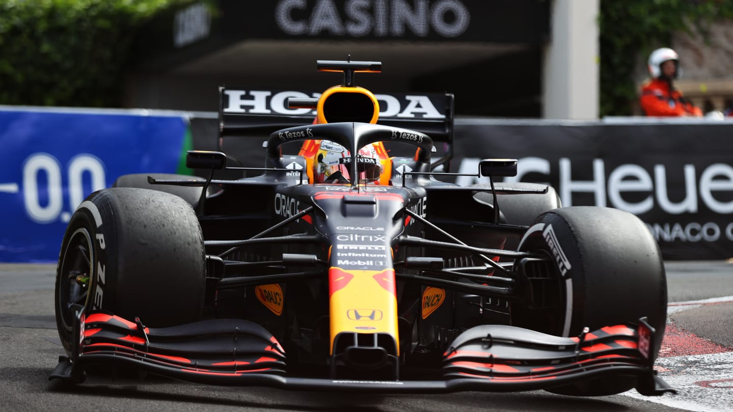 MONTE-CARLO, MONACO - MAY 23: Max Verstappen of the Netherlands driving the (33) Red Bull Racing