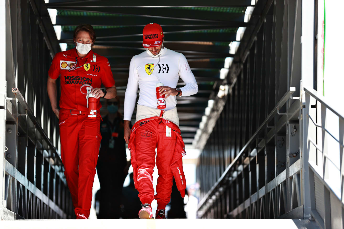 MONTE-CARLO, MONACO - MAY 20: Carlos Sainz of Spain and Ferrari walks in the Paddock during
