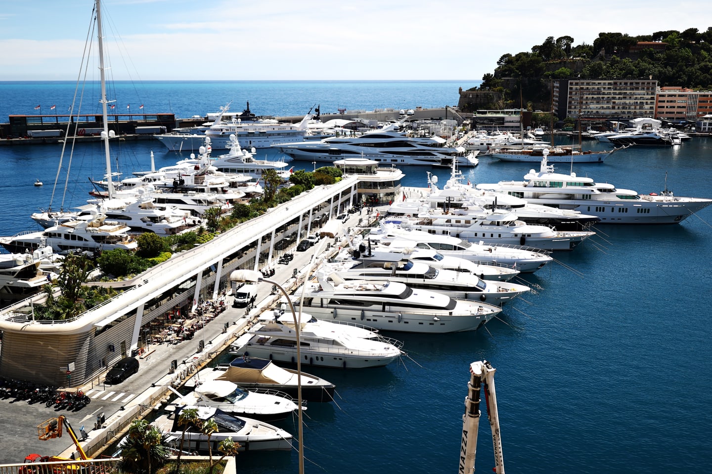 MONTE-CARLO, MONACO - MAY 19: A general view of the harbour during previews ahead of the F1 Grand