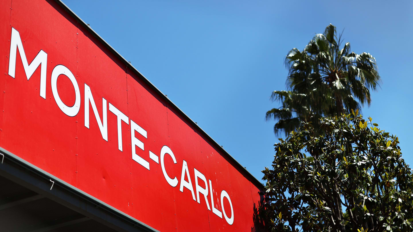 MONTE-CARLO, MONACO - MAY 19: A general view of track signage during previews ahead of the F1 Grand