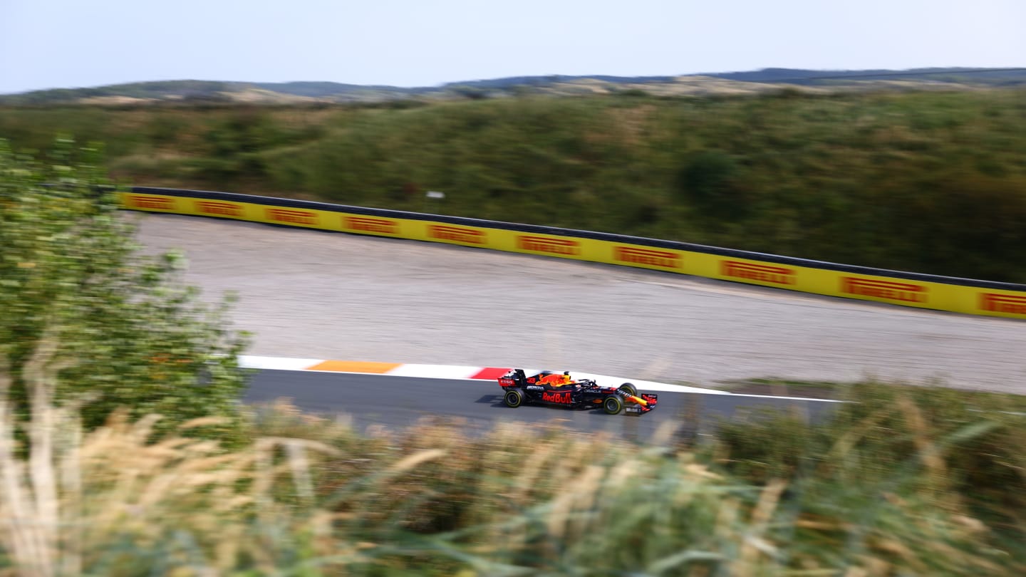ZANDVOORT, NETHERLANDS - SEPTEMBER 03: Max Verstappen of the Netherlands driving the (33) Red Bull