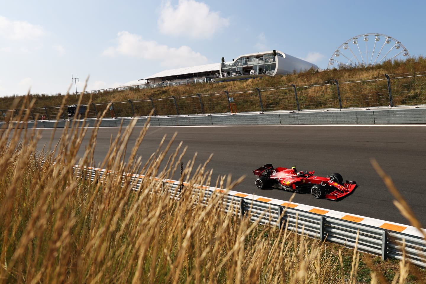 ZANDVOORT, NETHERLANDS - SEPTEMBER 03: Carlos Sainz of Spain driving the (55) Scuderia Ferrari SF21