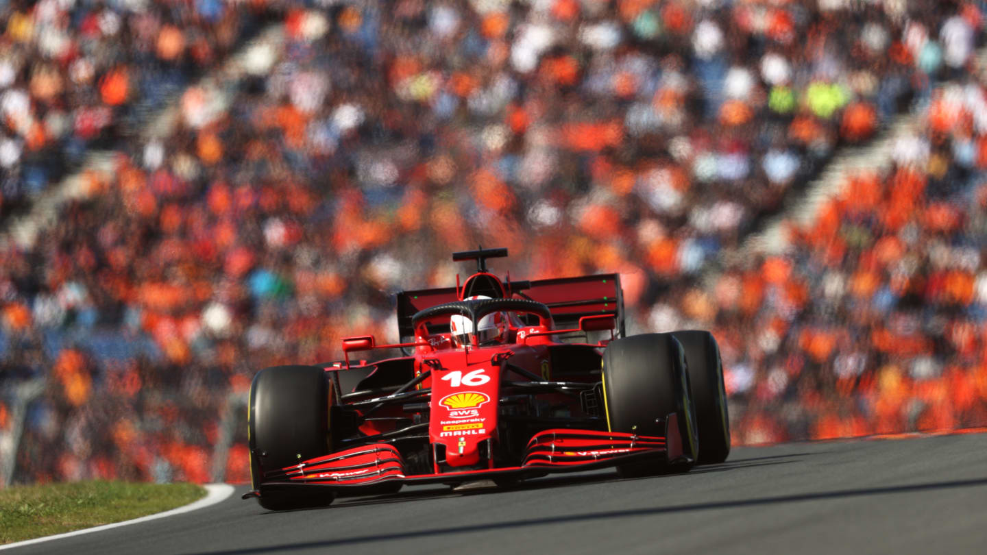 ZANDVOORT, NETHERLANDS - SEPTEMBER 04: Charles Leclerc of Monaco driving the (16) Scuderia Ferrari