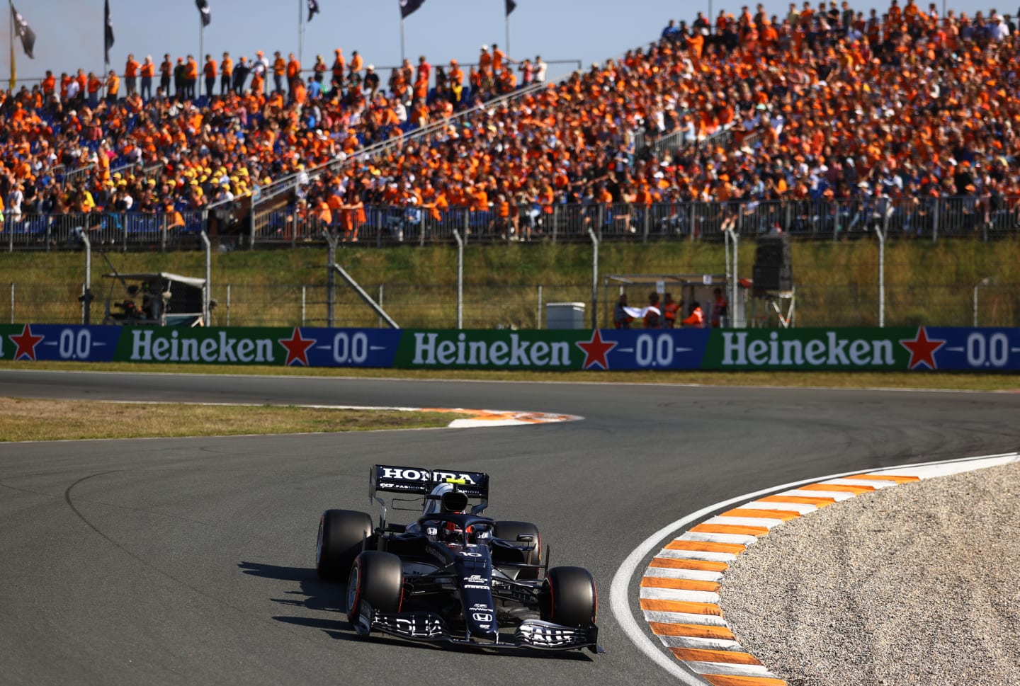 ZANDVOORT, NETHERLANDS - SEPTEMBER 04: Pierre Gasly of France driving the (10) Scuderia AlphaTauri