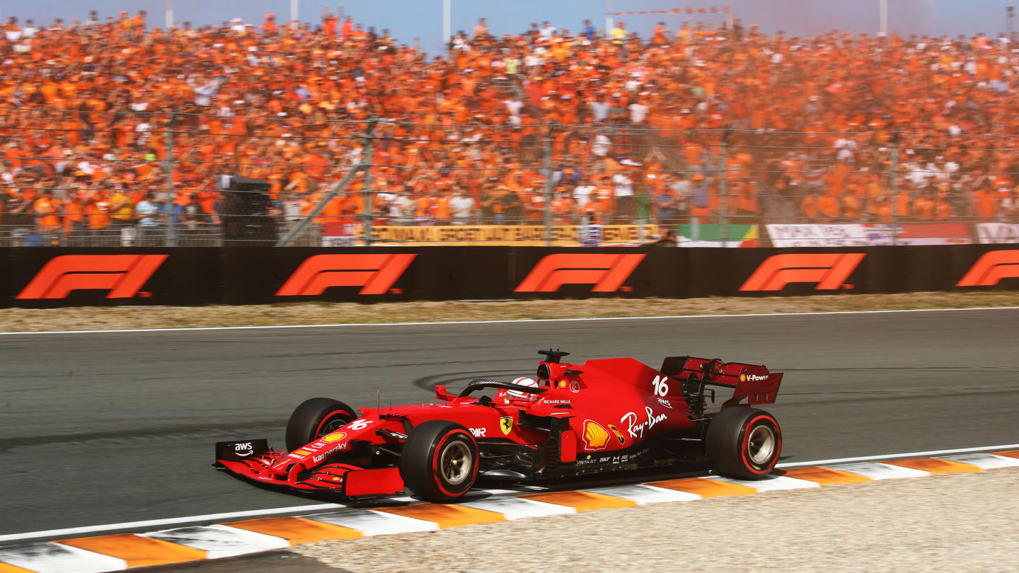ZANDVOORT, NETHERLANDS - SEPTEMBER 05: Charles Leclerc of Monaco driving the (16) Scuderia Ferrari