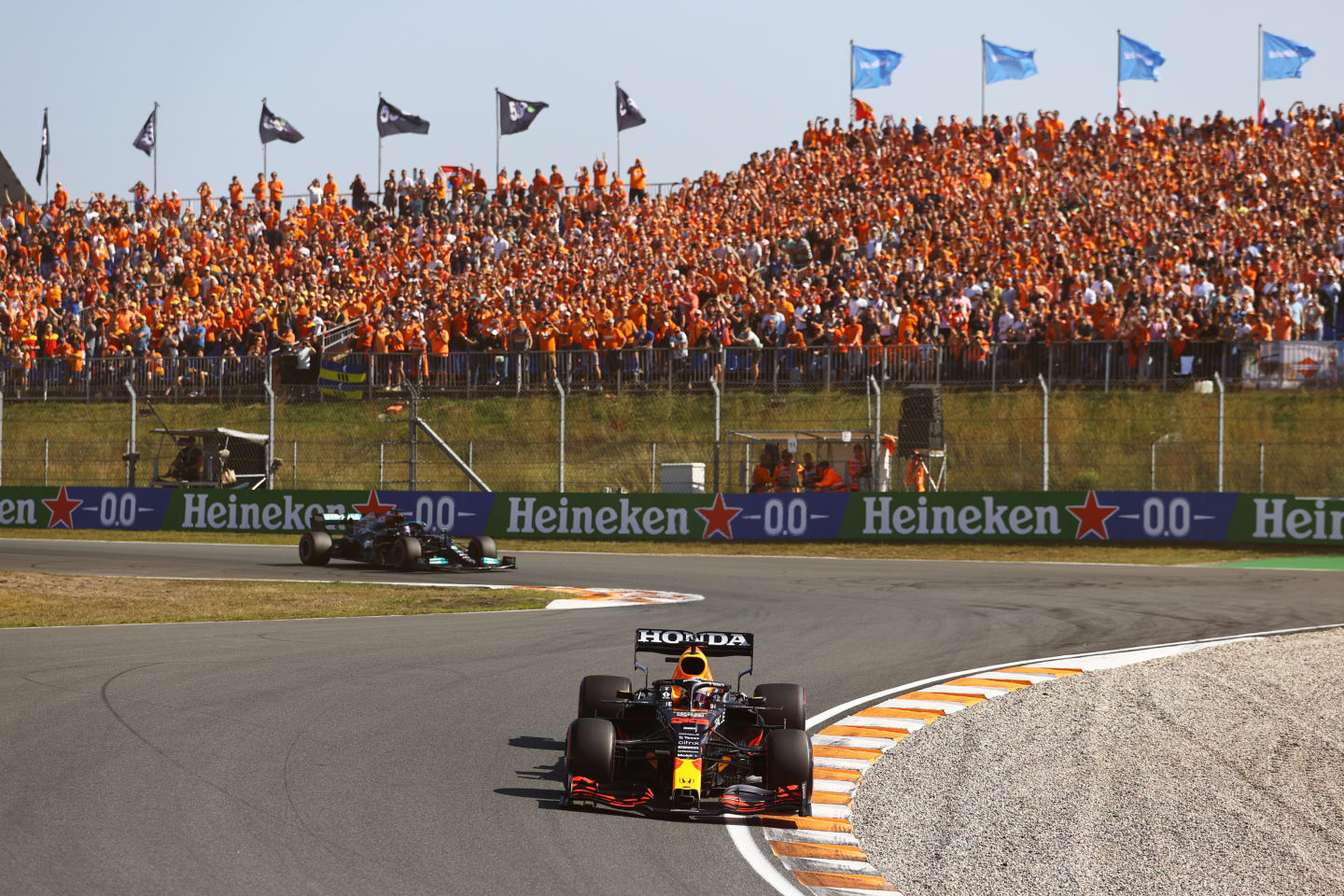 ZANDVOORT, NETHERLANDS - SEPTEMBER 05: Max Verstappen of the Netherlands driving the (33) Red Bull