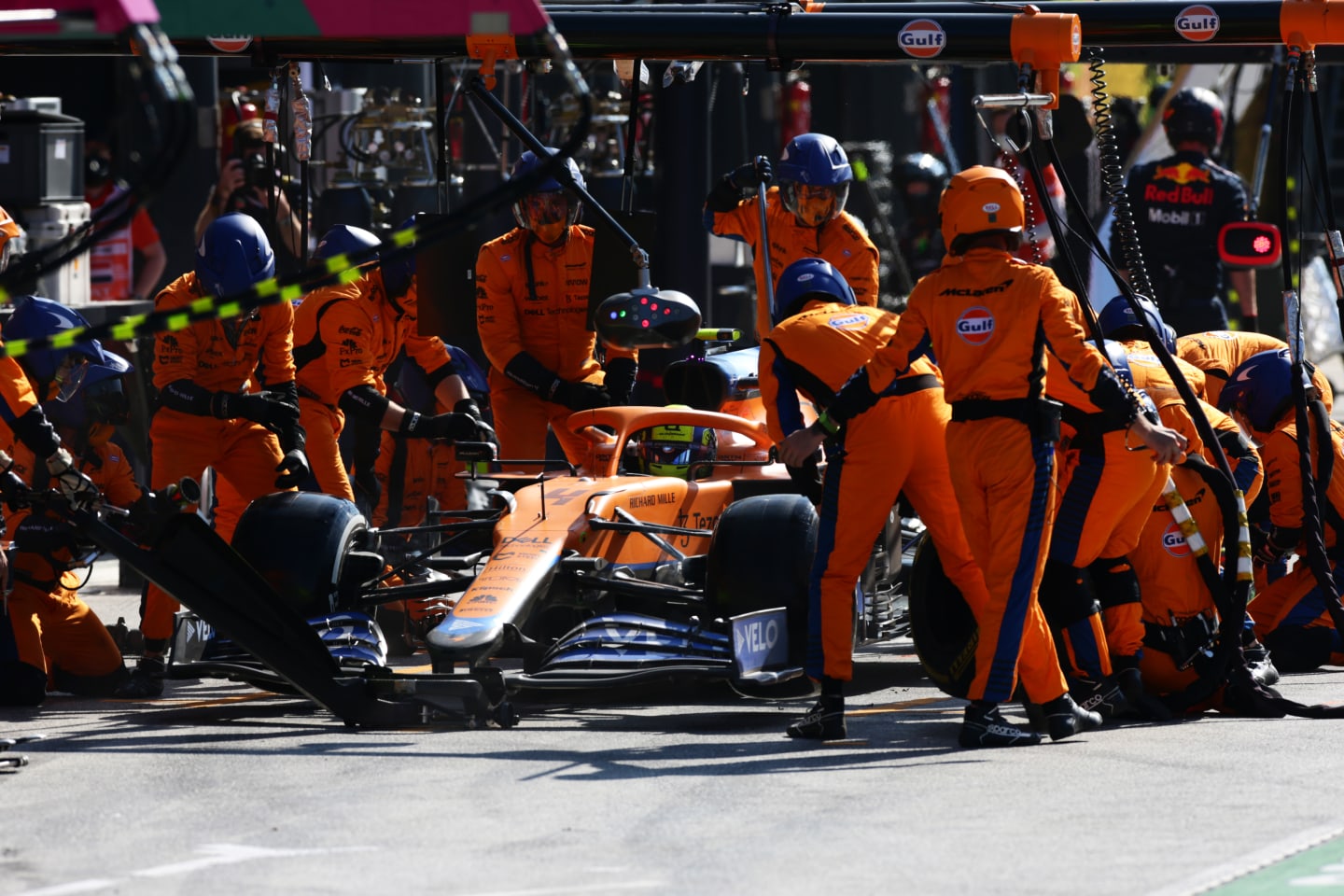 ZANDVOORT, NETHERLANDS - SEPTEMBER 05: Lando Norris of Great Britain driving the (4) McLaren F1