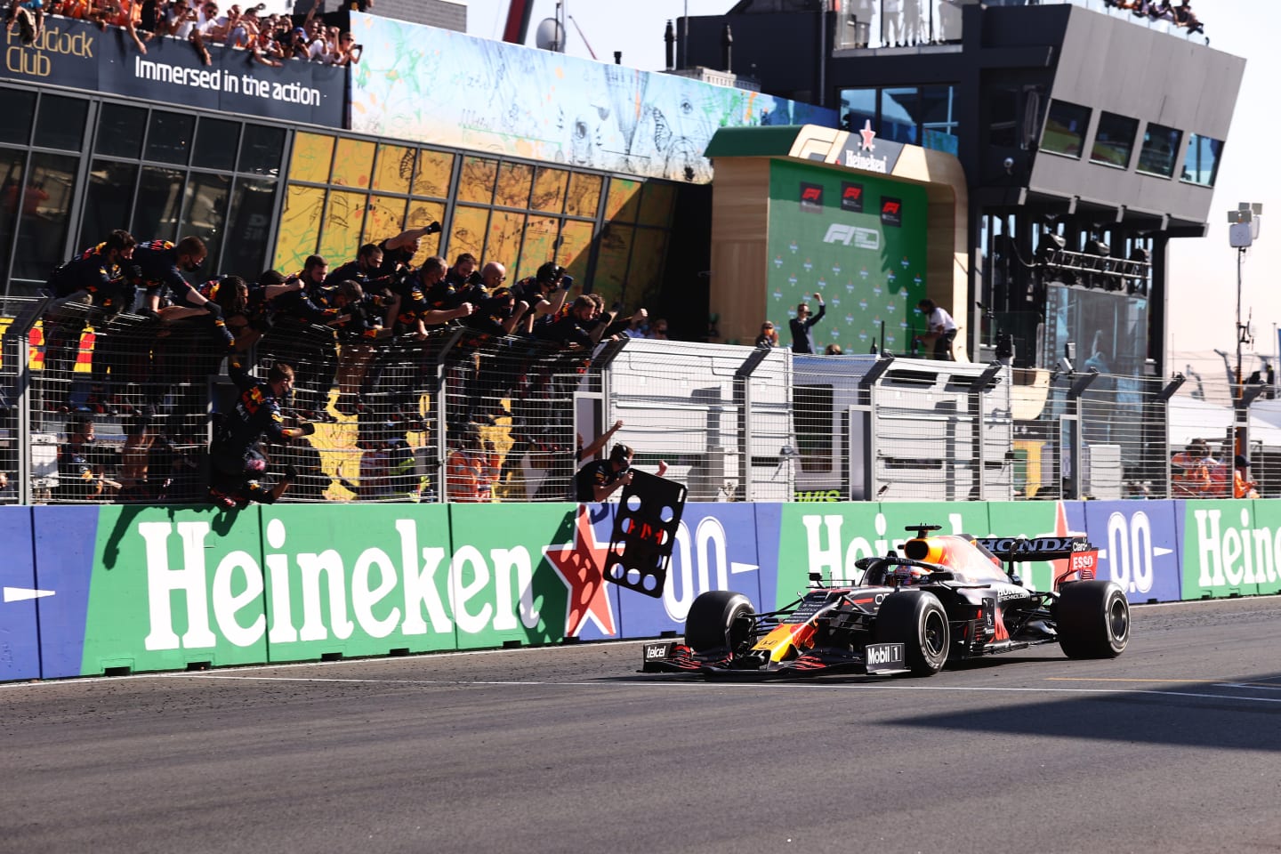 ZANDVOORT, NETHERLANDS - SEPTEMBER 05: Race winner Max Verstappen of the Netherlands driving the