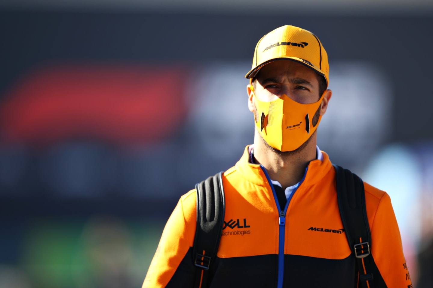 PORTIMAO, PORTUGAL - APRIL 30: Daniel Ricciardo of Australia and McLaren F1 walks in the Paddock