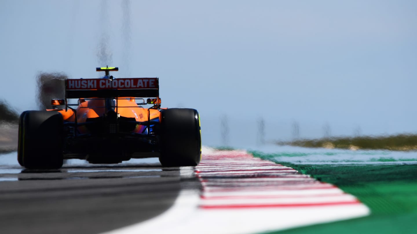 PORTIMAO, PORTUGAL - APRIL 30: Lando Norris of Great Britain driving the (4) McLaren F1 Team MCL35M