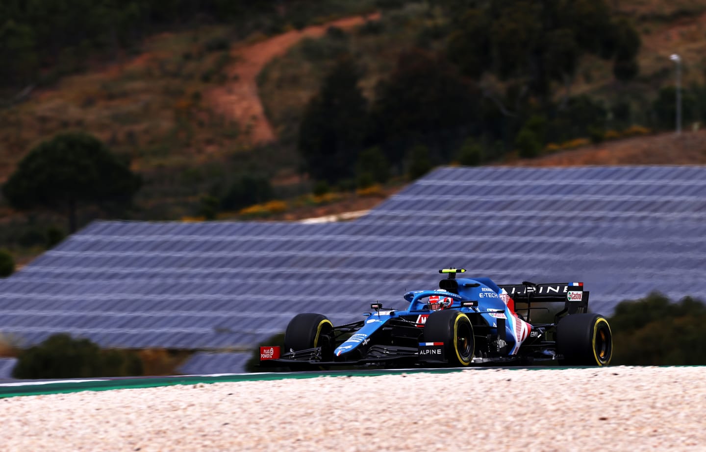 PORTIMAO, PORTUGAL - MAY 01: Esteban Ocon of France driving the (31) Alpine A521 Renault on track