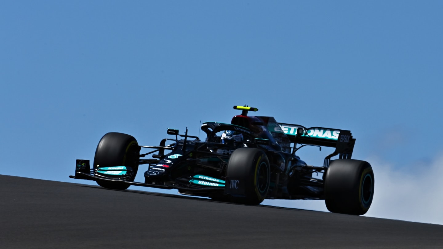PORTIMAO, PORTUGAL - MAY 01: Valtteri Bottas of Finland driving the (77) Mercedes AMG Petronas F1