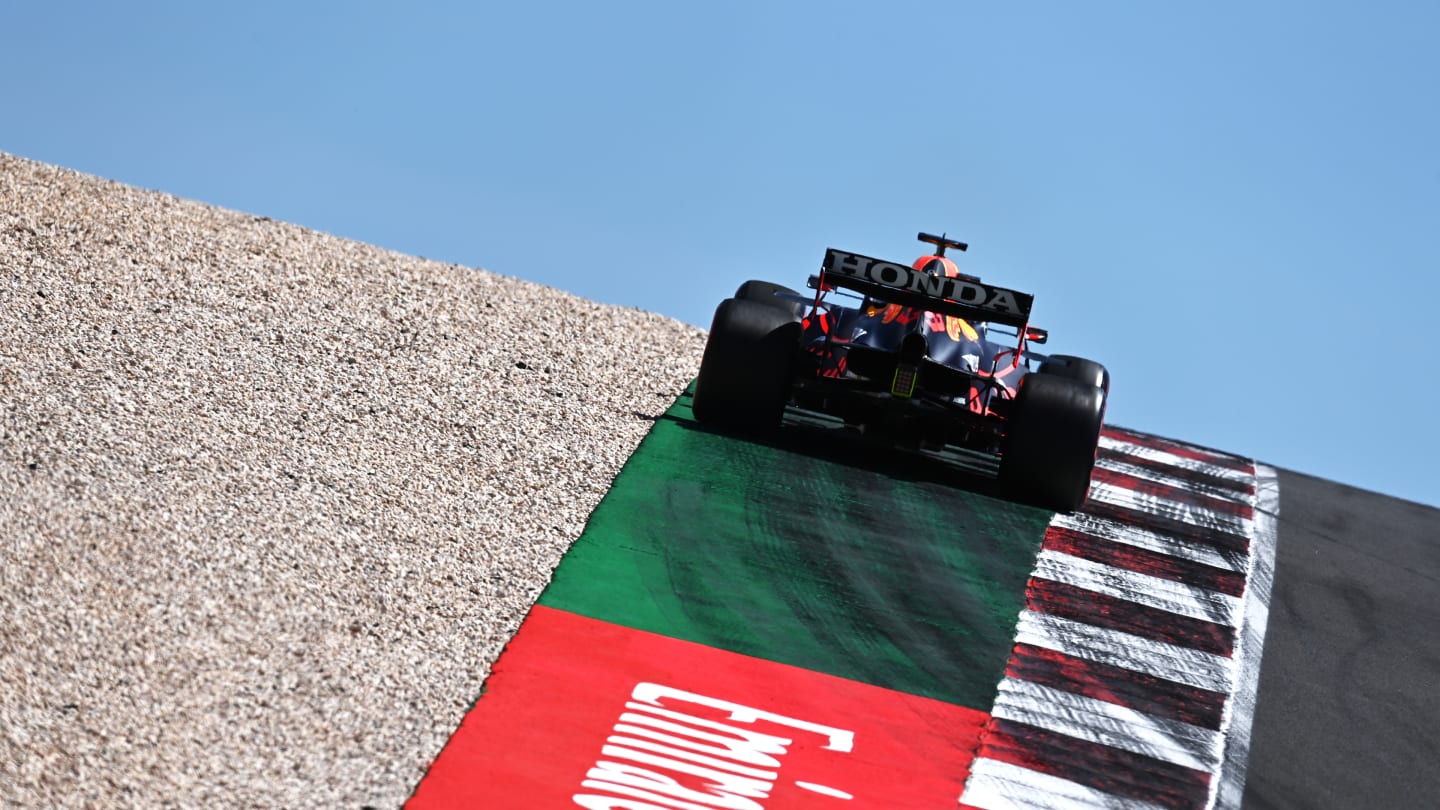 PORTIMAO, PORTUGAL - MAY 01: Max Verstappen of the Netherlands driving the (33) Red Bull Racing
