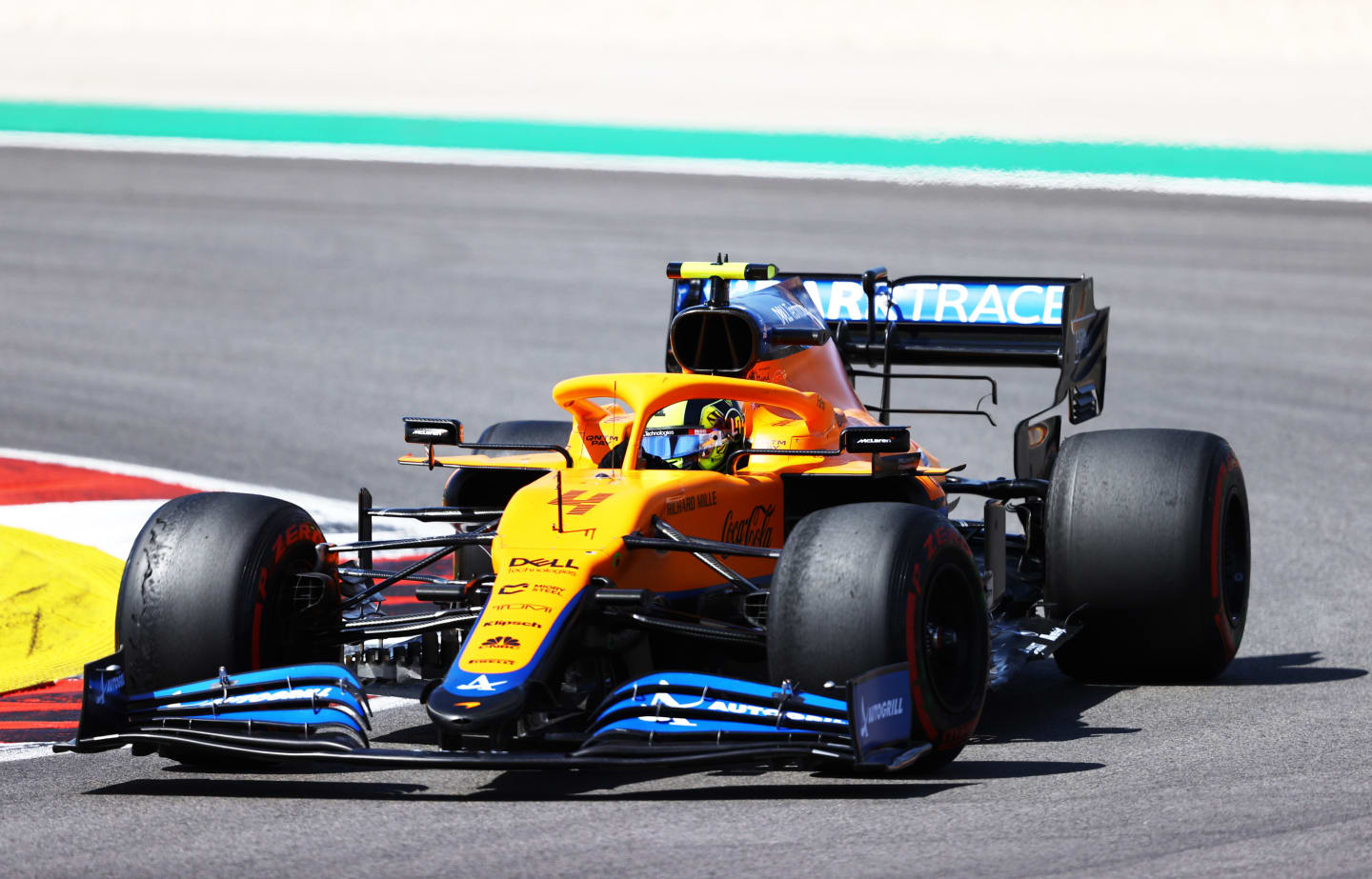 PORTIMAO, PORTUGAL - MAY 02: Lando Norris of Great Britain driving the (4) McLaren F1 Team MCL35M