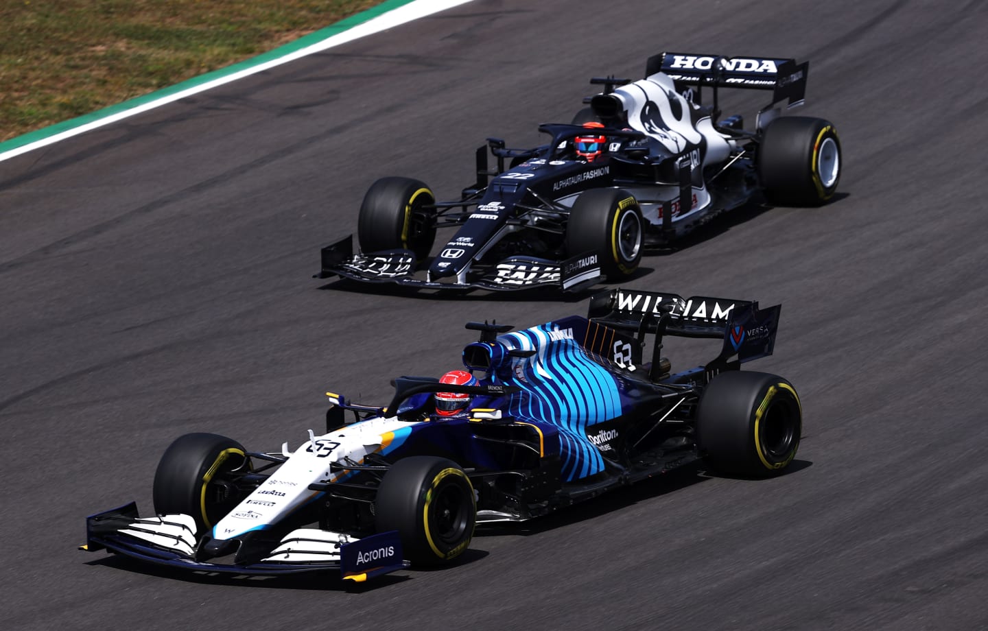 PORTIMAO, PORTUGAL - MAY 02: George Russell of Great Britain driving the (63) Williams Racing FW43B