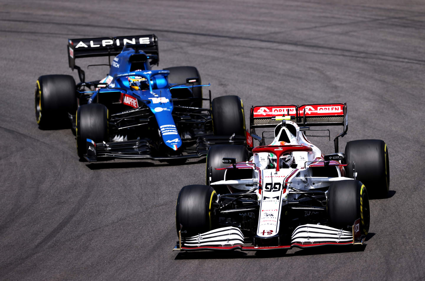 PORTIMAO, PORTUGAL - MAY 02: Antonio Giovinazzi of Italy driving the (99) Alfa Romeo Racing C41