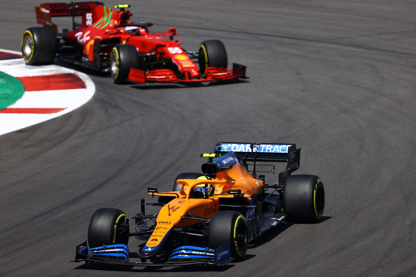 PORTIMAO, PORTUGAL - MAY 02: Lando Norris of Great Britain driving the (4) McLaren F1 Team MCL35M