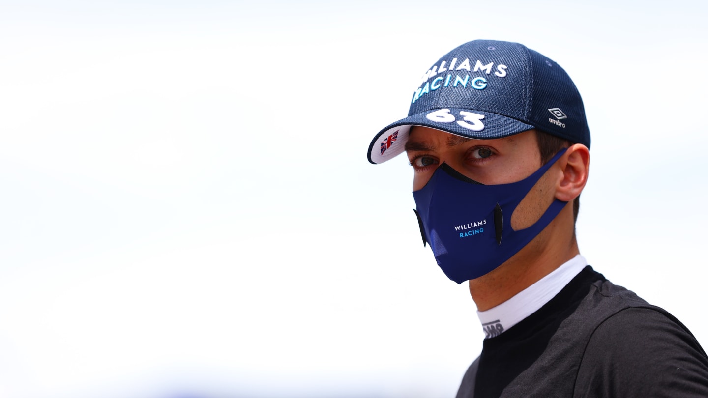 PORTIMAO, PORTUGAL - MAY 02: George Russell of Great Britain and Williams looks on during the F1