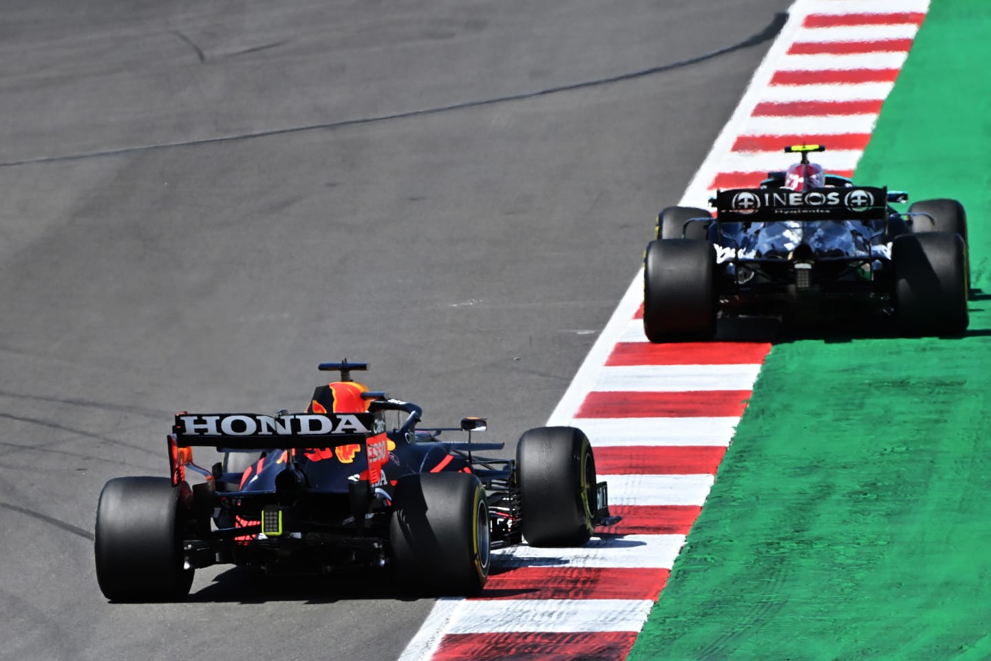 PORTIMAO, PORTUGAL - MAY 02: Max Verstappen of the Netherlands driving the (33) Red Bull Racing