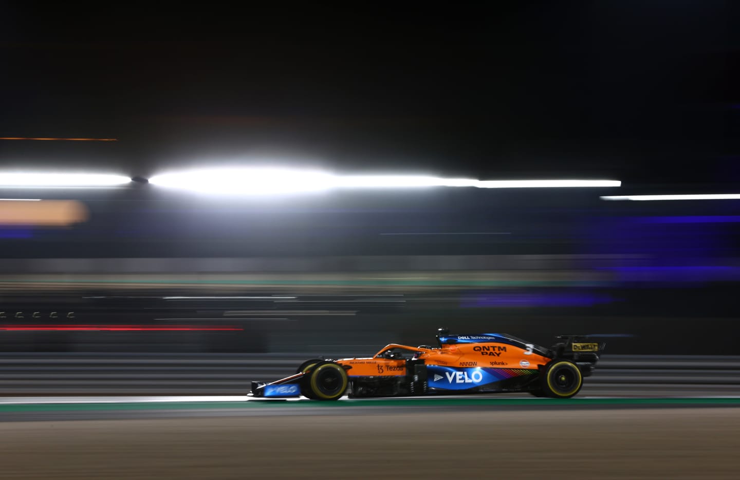 DOHA, QATAR - NOVEMBER 21: Daniel Ricciardo of Australia driving the (3) McLaren F1 Team MCL35M