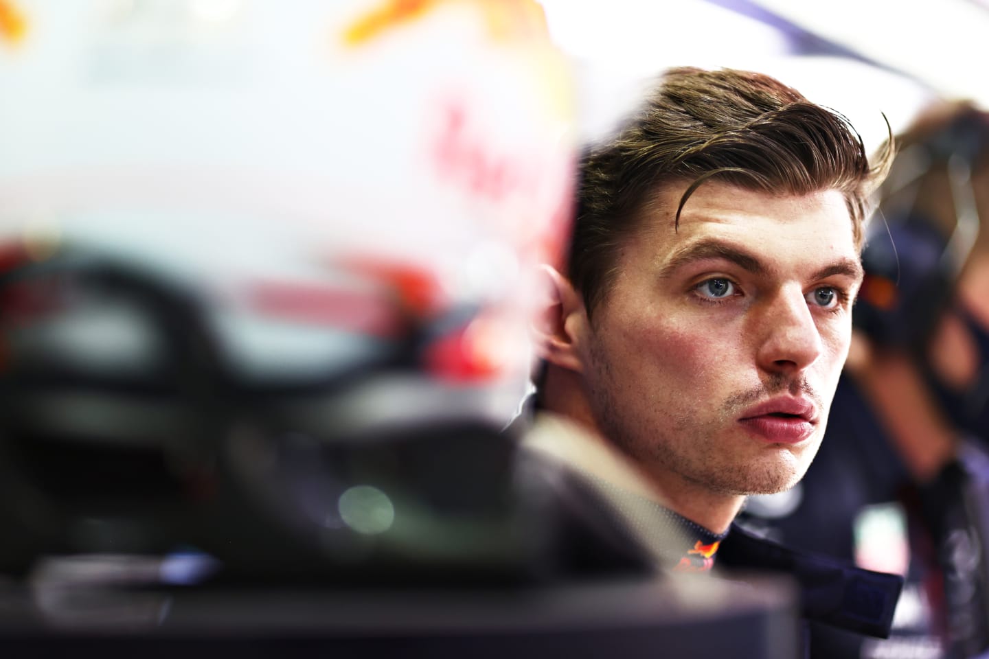 DOHA, QATAR - NOVEMBER 21: Max Verstappen of Netherlands and Red Bull Racing prepares to drive in