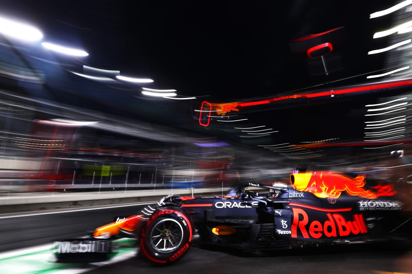 JEDDAH, SAUDI ARABIA - DECEMBER 03: Max Verstappen of the Netherlands driving the (33) Red Bull