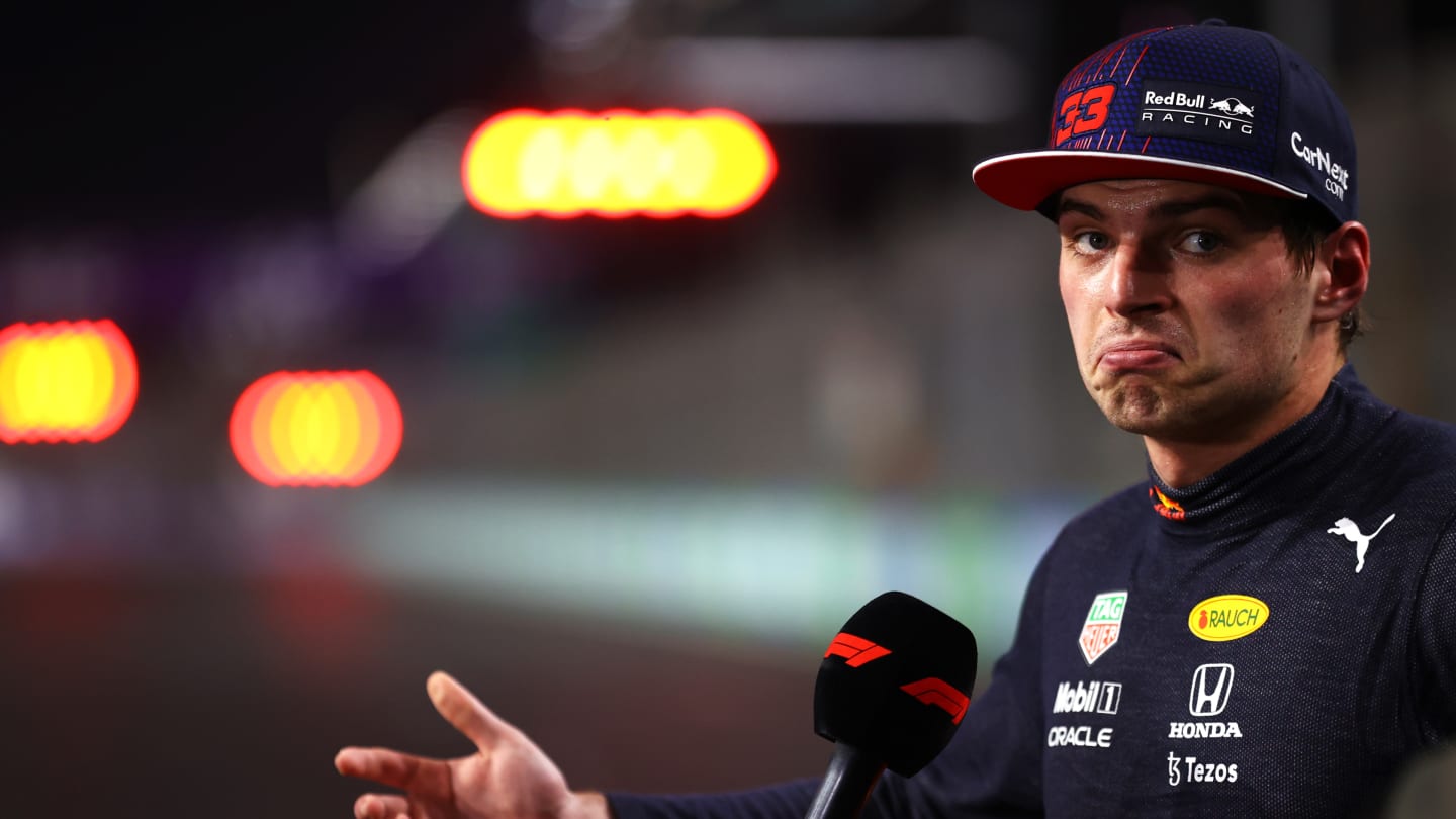 JEDDAH, SAUDI ARABIA - DECEMBER 04: Third place qualifier Max Verstappen of Netherlands and Red