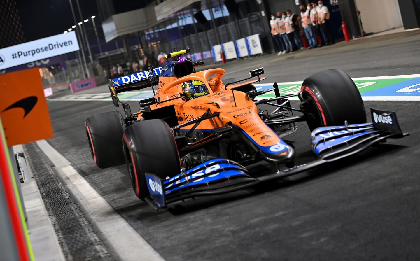 JEDDAH, SAUDI ARABIA - DECEMBER 05: Lando Norris of Great Britain driving the (4) McLaren F1 Team