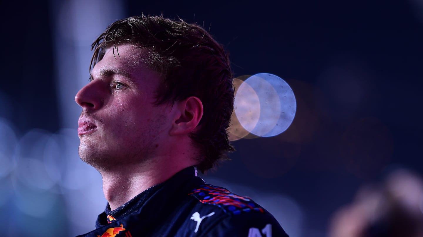 JEDDAH, SAUDI ARABIA - DECEMBER 05: Max Verstappen of Netherlands and Red Bull Racing looks on