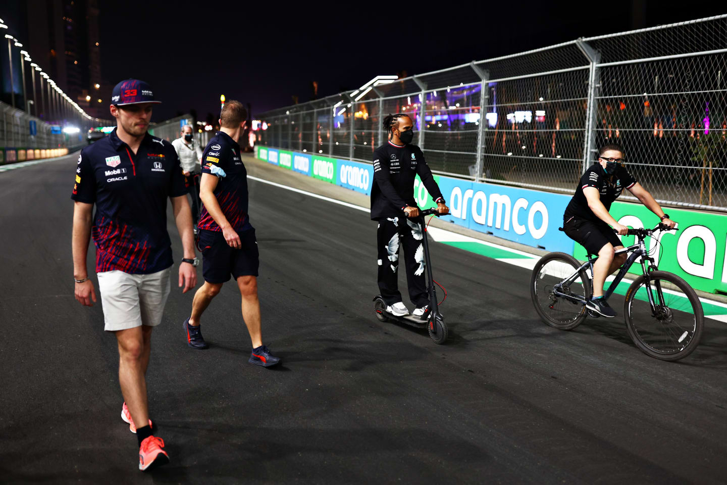 JEDDAH, SAUDI ARABIA - DECEMBER 02: Max Verstappen of Netherlands and Red Bull Racing walks the