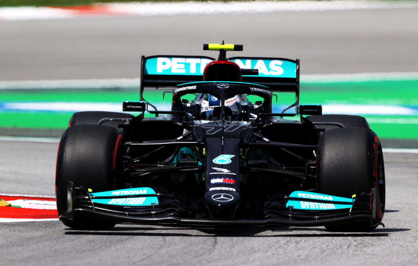 BARCELONA, SPAIN - MAY 07: Valtteri Bottas of Finland driving the (77) Mercedes AMG Petronas F1