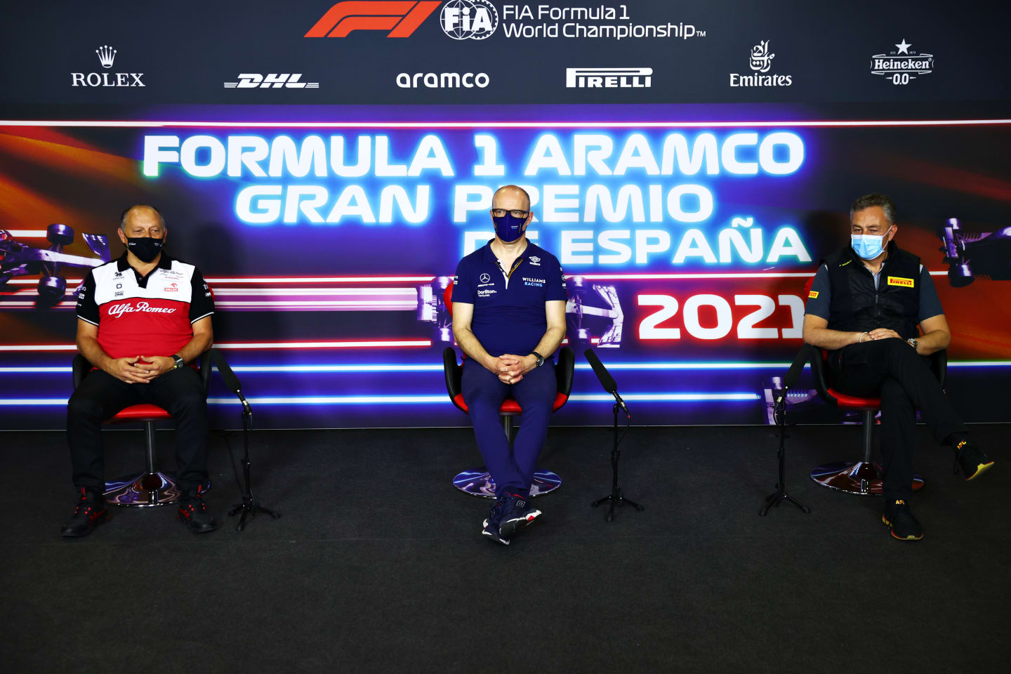BARCELONA, SPAIN - MAY 07: Williams Team Principal Simon Roberts, Alfa Romeo Racing Team Principal