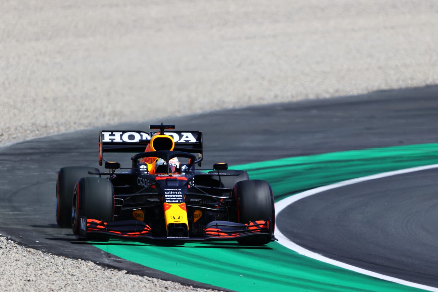 BARCELONA, SPAIN - MAY 07: Max Verstappen of the Netherlands driving the (33) Red Bull Racing RB16B