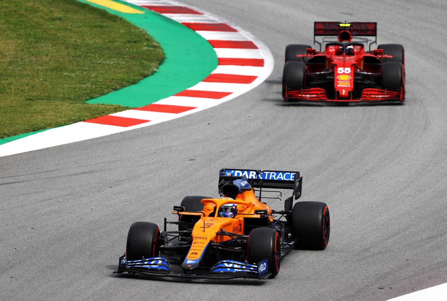 BARCELONA, SPAIN - MAY 09: Daniel Ricciardo of Australia driving the (3) McLaren F1 Team MCL35M