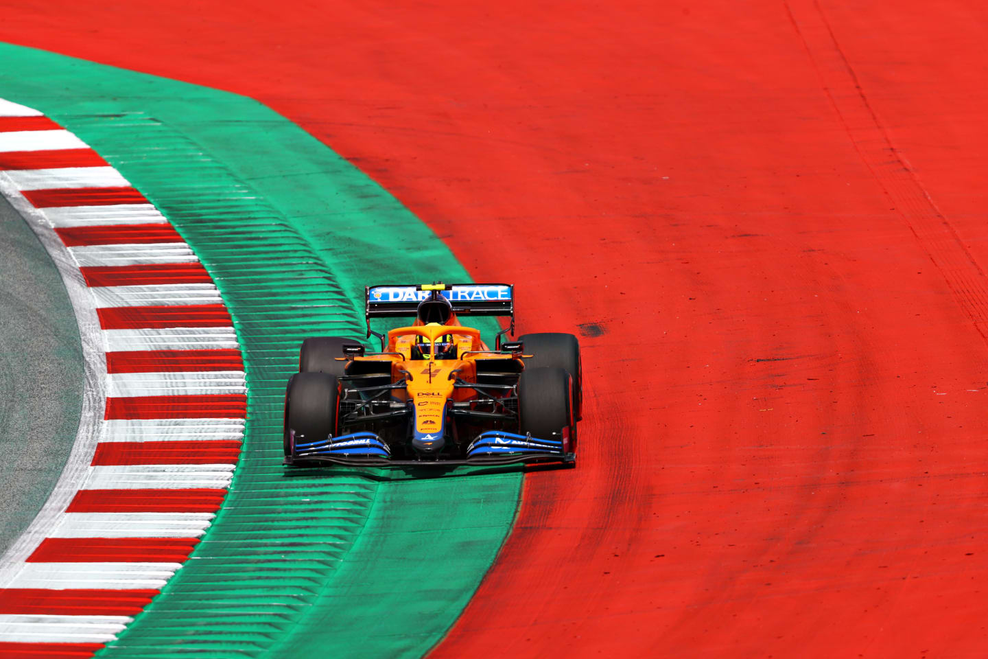 SPIELBERG, AUSTRIA - JUNE 25: Lando Norris of Great Britain driving the (4) McLaren F1 Team MCL35M