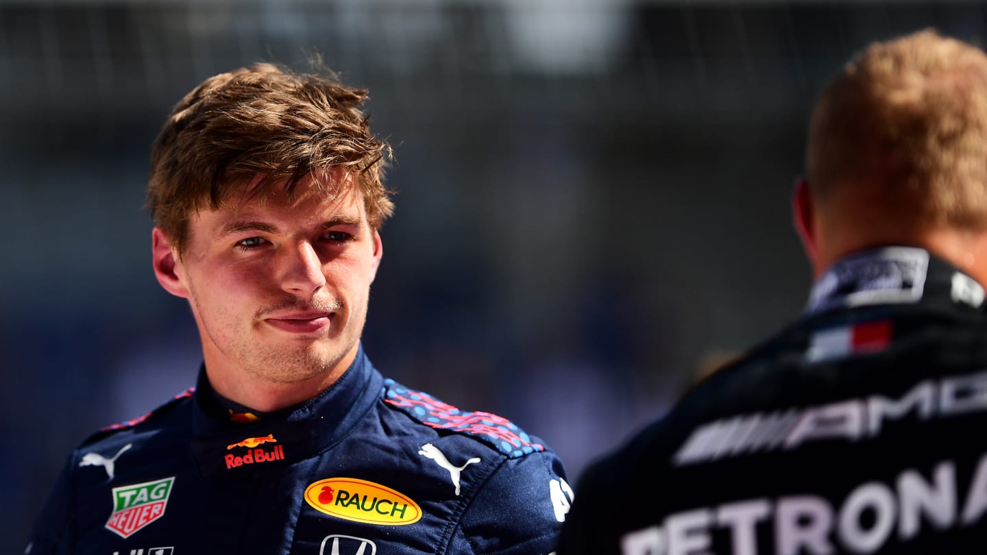 SPIELBERG, AUSTRIA - JUNE 26: Pole position qualifier Max Verstappen of Netherlands and Red Bull