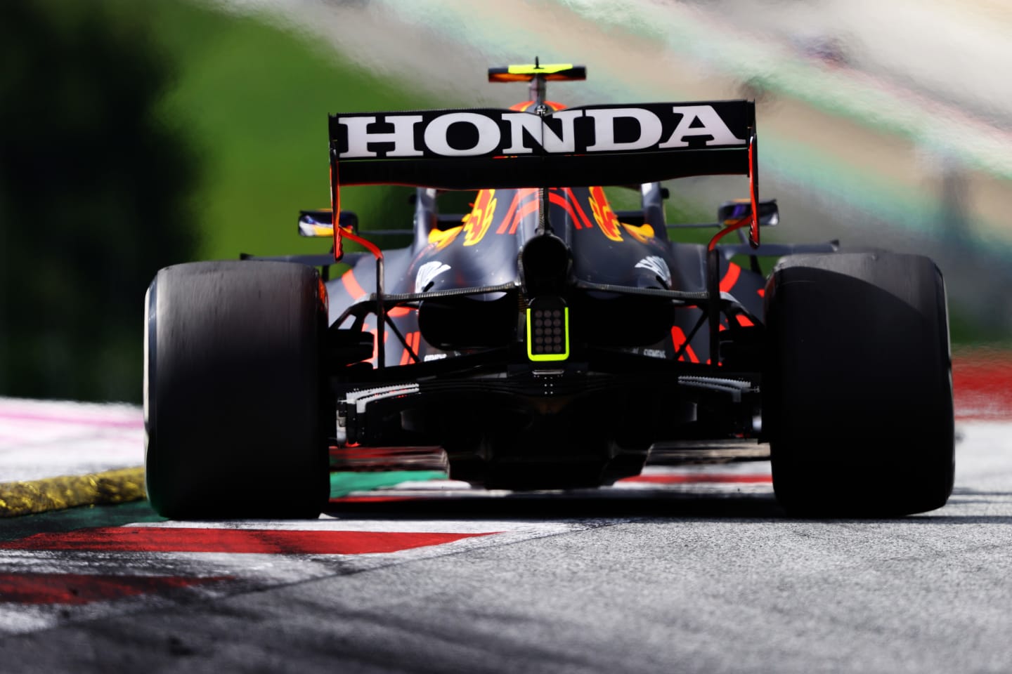 SPIELBERG, AUSTRIA - JUNE 27: Sergio Perez of Mexico driving the (11) Red Bull Racing RB16B Honda
