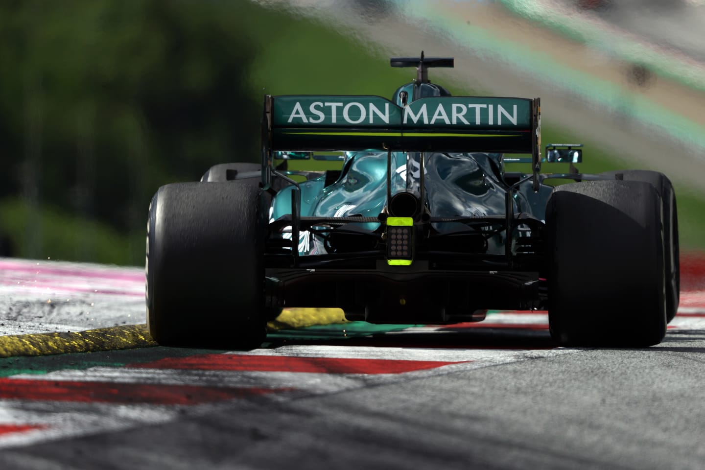 SPIELBERG, AUSTRIA - JUNE 27: Lance Stroll of Canada driving the (18) Aston Martin AMR21 Mercedes