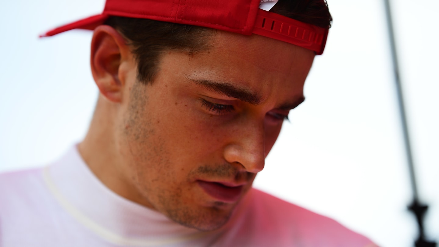 SPIELBERG, AUSTRIA - JUNE 27: Charles Leclerc of Monaco and Ferrari prepares to drive on the grid