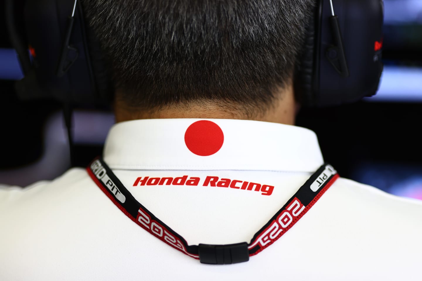 ISTANBUL, TURKEY - OCTOBER 08: Masashi Yamamoto of Honda looks on in the Red Bull Racing garage