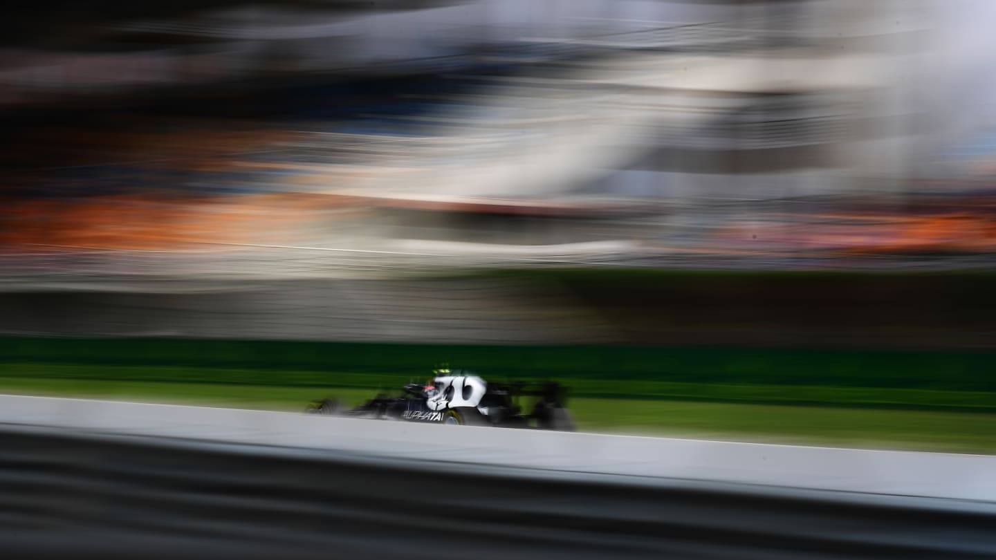 ISTANBUL, TURKEY - OCTOBER 09: Pierre Gasly of France driving the (10) Scuderia AlphaTauri AT02 Honda during qualifying ahead of the F1 Grand Prix of Turkey at Intercity Istanbul Park on October 09, 2021 in Istanbul, Turkey. (Photo by Mario Renzi - Formula 1/Formula 1 via Getty Images)