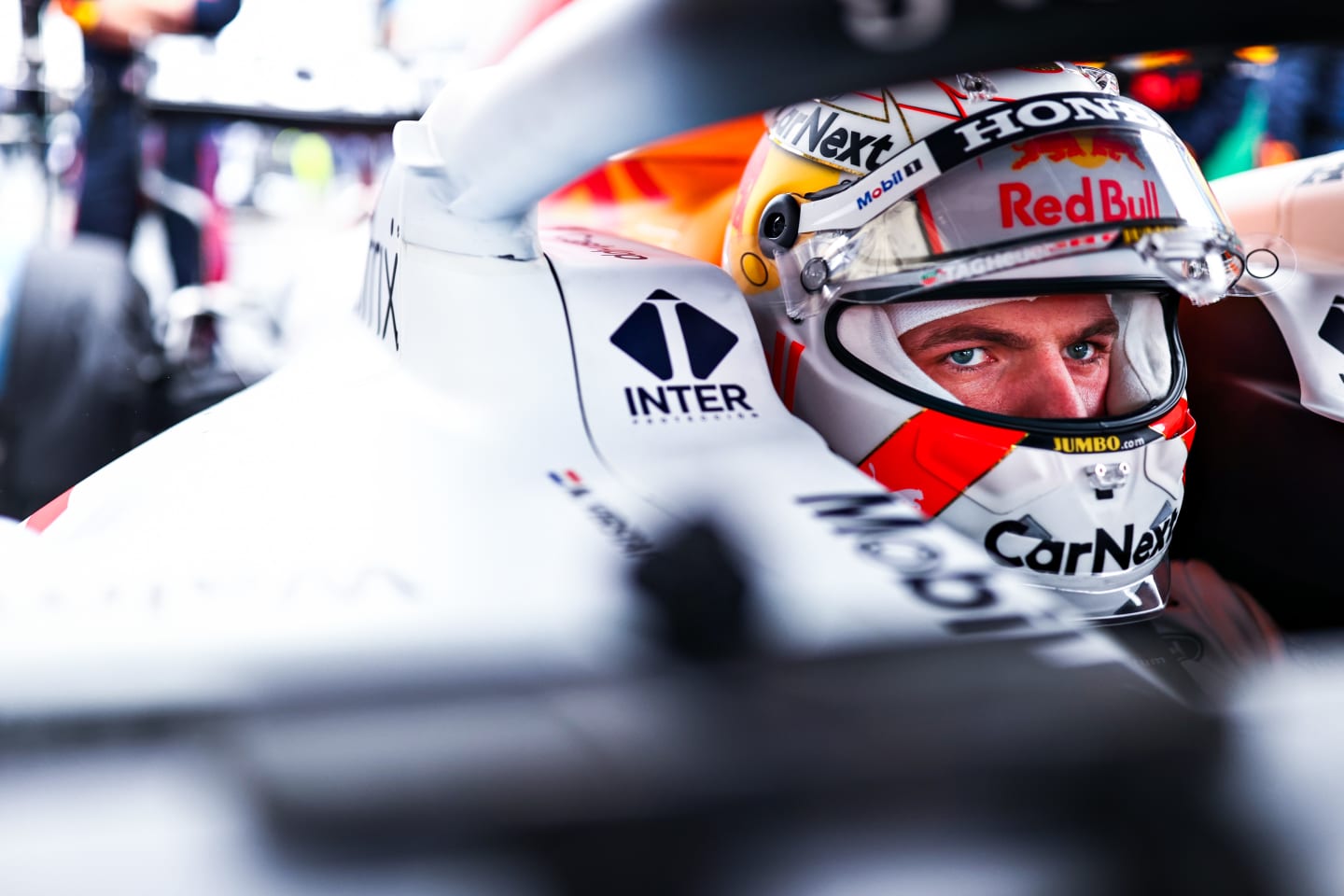 ISTANBUL, TURKEY - OCTOBER 10: Max Verstappen of Netherlands and Red Bull Racing prepares to drive