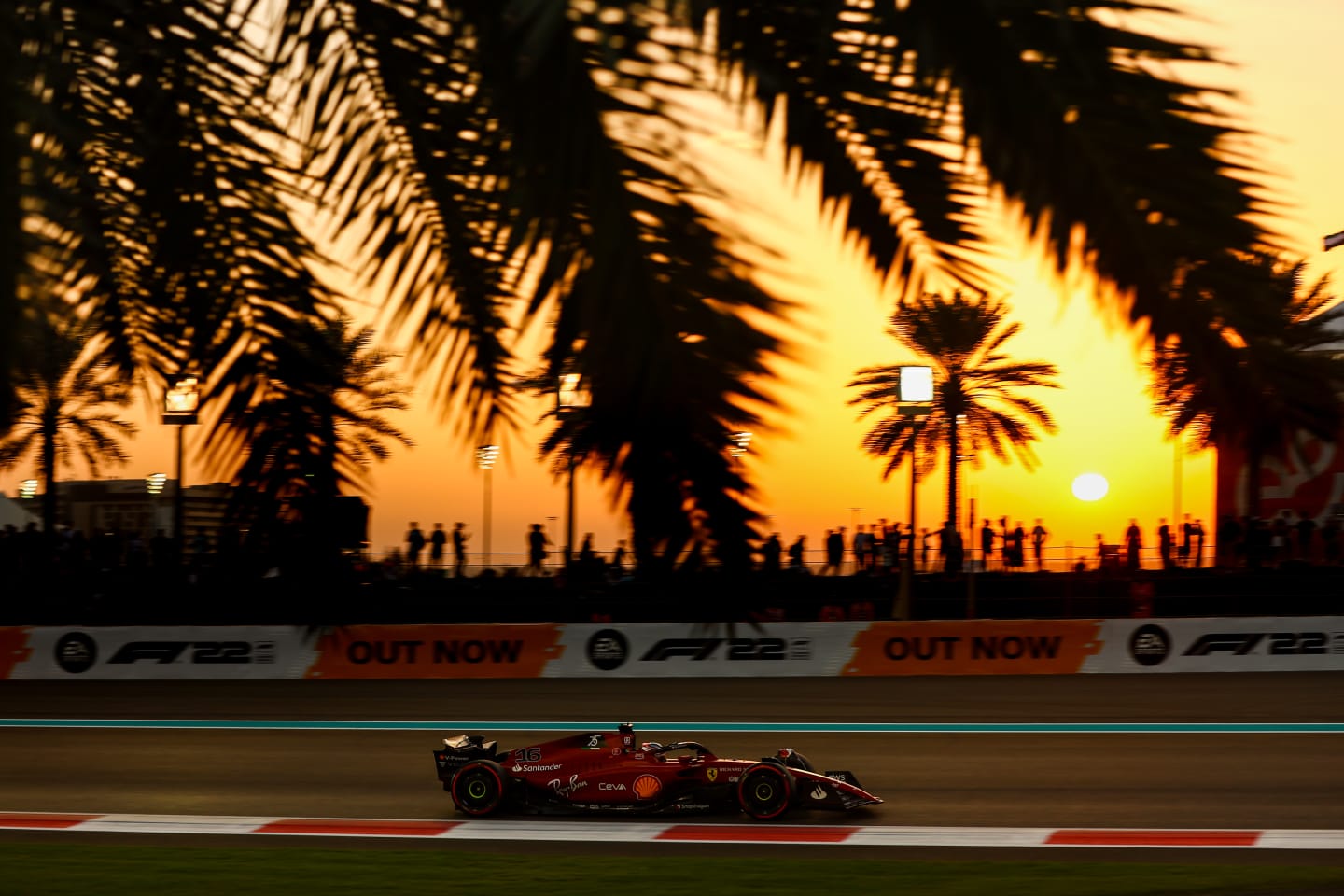 ABU DHABI, UNITED ARAB EMIRATES - NOVEMBER 18: Charles Leclerc of Monaco driving the (16) Ferrari