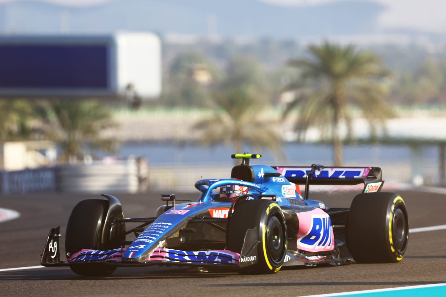 ABU DHABI, UNITED ARAB EMIRATES - NOVEMBER 19: Esteban Ocon of France driving the (31) Alpine F1