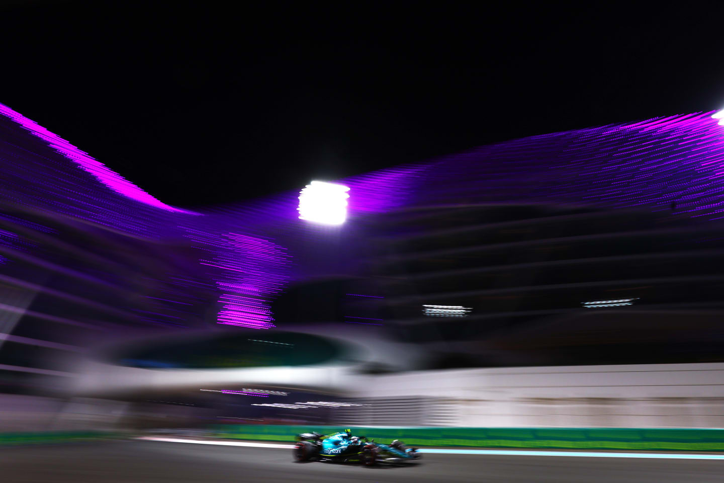 ABU DHABI, UNITED ARAB EMIRATES - NOVEMBER 19: Sebastian Vettel of Germany driving the (5) Aston