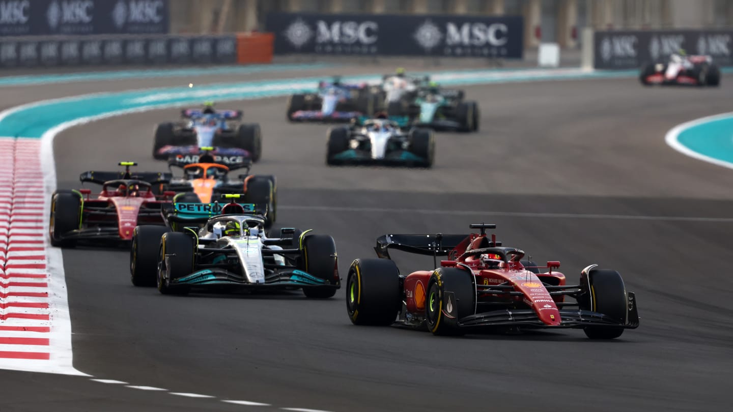 ABU DHABI, UNITED ARAB EMIRATES - NOVEMBER 20: Charles Leclerc of Monaco driving the (16) Ferrari